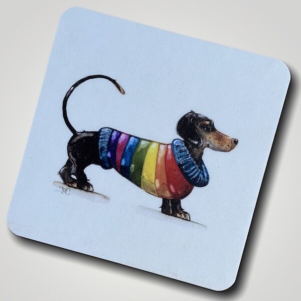 Beau Dachshund Coaster