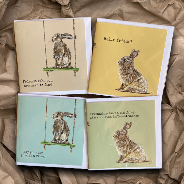 Hare Colour Four Card Collection