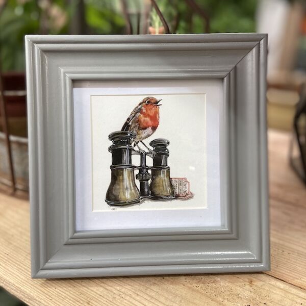 Little Puddles Lola, framed mini print