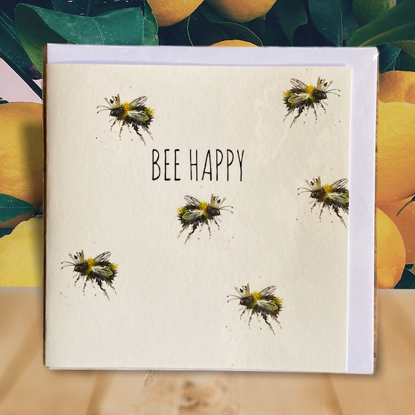 Bee Happy card