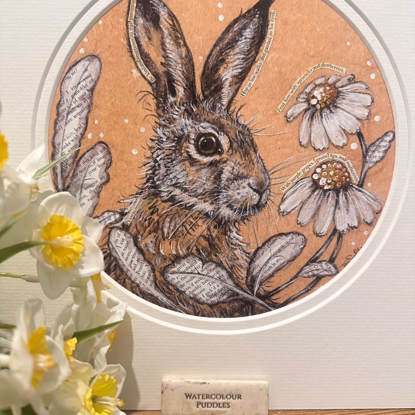 Peaseblossom, Circular Mounted Print