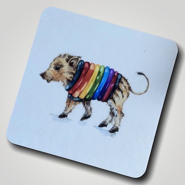 Rainbow the Humbug Coaster