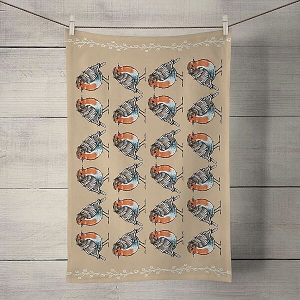 Rufus Stone - Robin Tea Towel