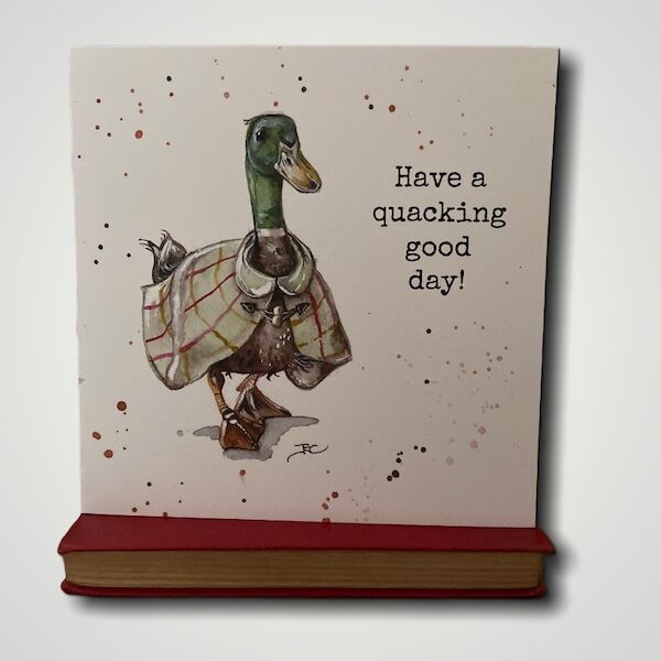Duck in Tweed Card