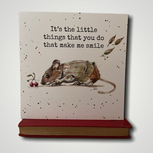 Mouse in Tweed Card