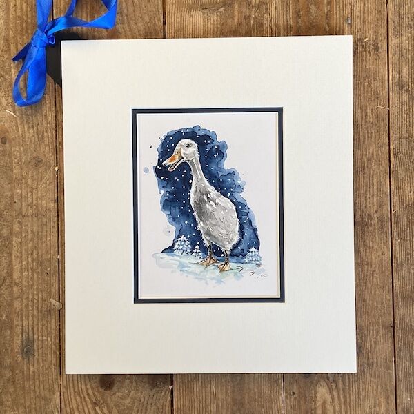 SALE - A Wintry Walk - Original Watercolour