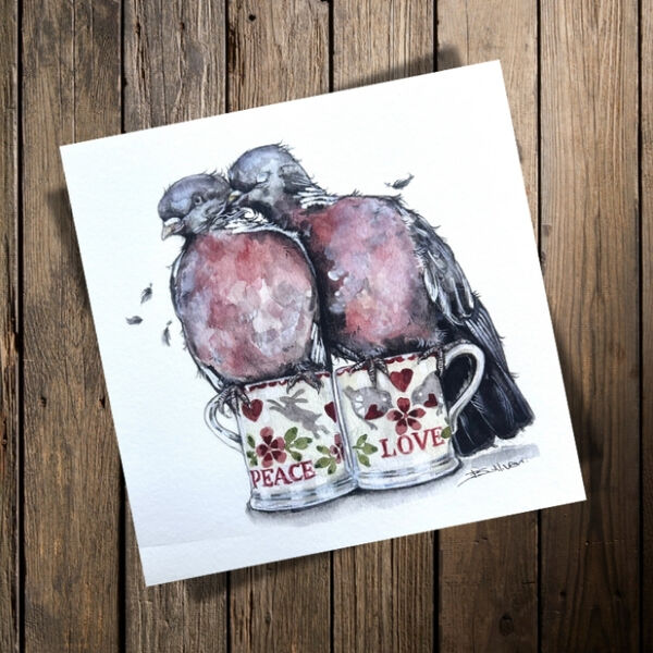 Peace and Love - Square Print