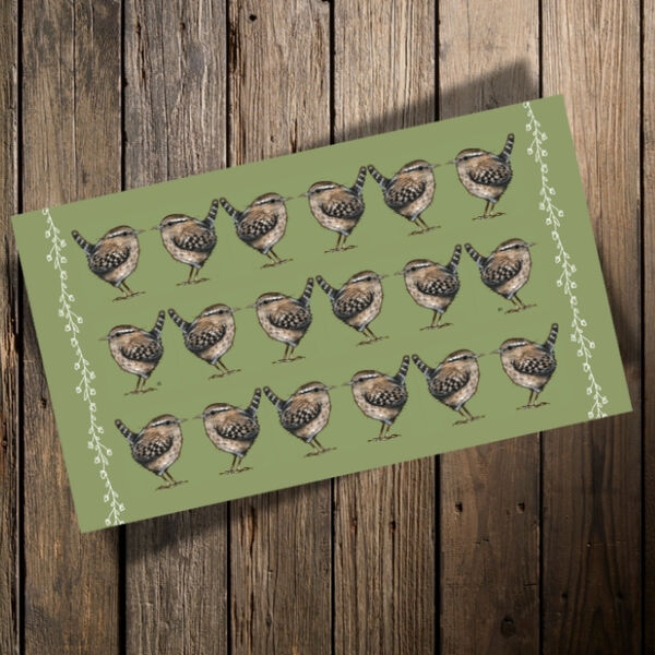 Jenny Green - Robin Tea Towel