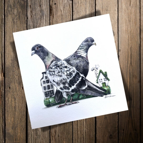 Town and Country- Square Print