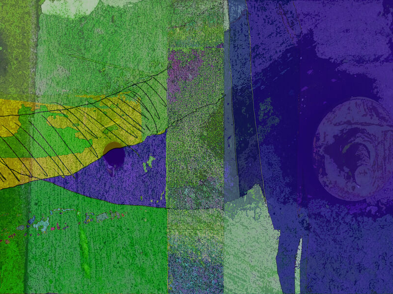 Blue and Green Abstract