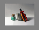 Still Life with Red Cutters & Green Bath Salts