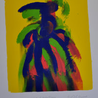 Blue bird tries to break free