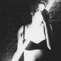 Sasha Waddell with sword of light