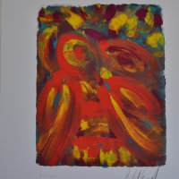 Walking, flying, squawking bird