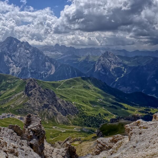 Sass Pordoi Summit View