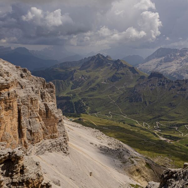 View from Sass Pordoi