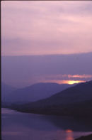 Trossachs sunset.