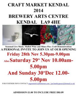 Christmas craft market at The Brewery - Kendal
