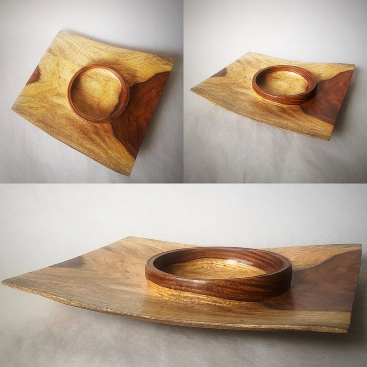17-025 Cuban Mahogny platter