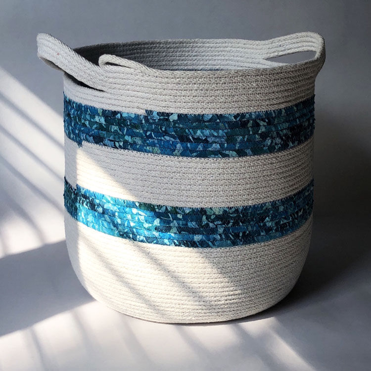 19-647 Sam Basket 2BluStrTall