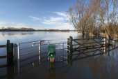 North Meadow flooded by Thames