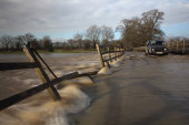 Flooded road, Lacock