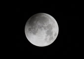 Partially Eclipsed Moon