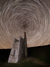 Star trails, Wheal Prosper