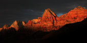Zion Canyon at sunset