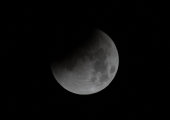 Partially Eclipsed Moon