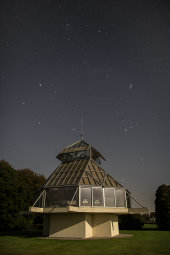 Taurus, Auriga and Perseus over Oare House Pavillion