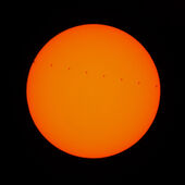 International Space Station transiting the Sun