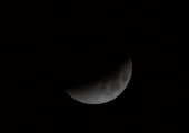 Partially Eclipsed Moon