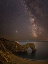 Milky Way, Mars and Meteor