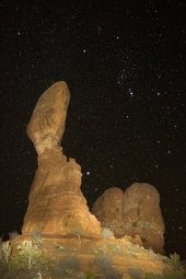 Orion, Sirius and Balanced Rock