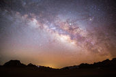 Milky Way over Wadi Rum