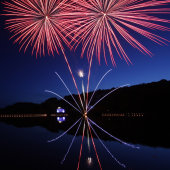 Fireworks at Stourhead