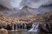 Black Cuillin viewed from Fairy Pools