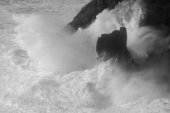 Kynance Cove in storm