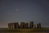Mars over Stonehenge