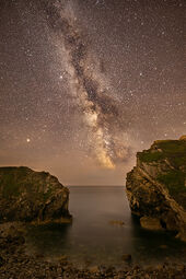 Milky Way, Dorset coast
