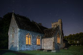 Autumn Sky, Winterbourne Bassett church
