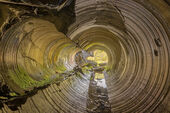 Binocular boreholes, Abercwmeiddaw Quarry