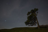Orion, Sirius and Pleiades over Martinsell Hill