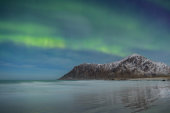 Aurora borealis, Skagsanden Beach