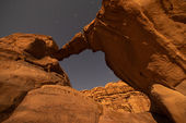 Um Frouth Rock Arch by moonlight, Wadi Rum