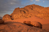 Wadi Rum at sunset