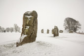 Avebury in snow