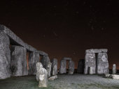 Geminid Meteor over Stonehenge