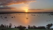 Flooded Somerset Levels